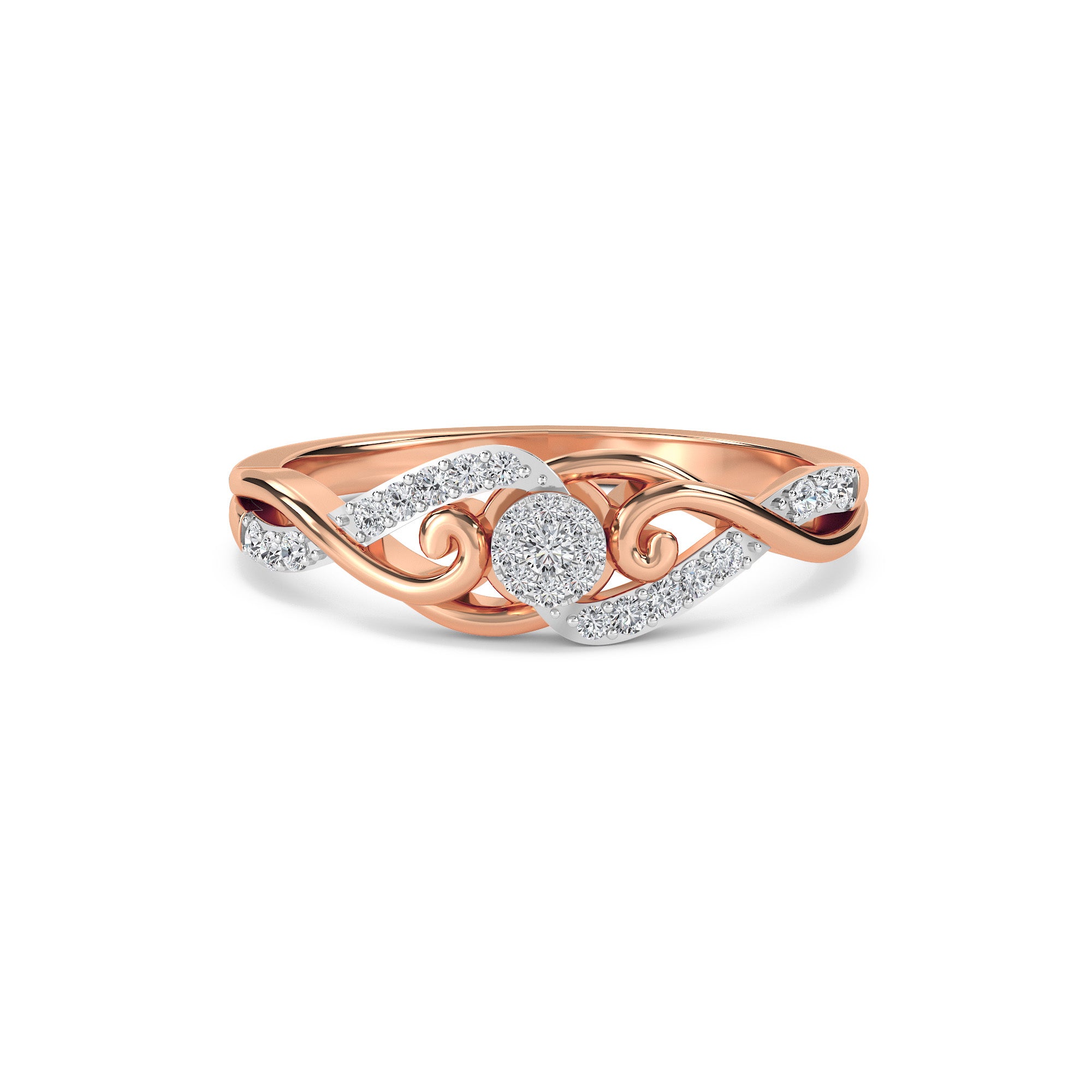 Luxurious Lab Grown Diamond Twisted Ring