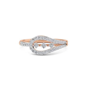 Refind Two Tone Lab Grown Diamond Tiny Band