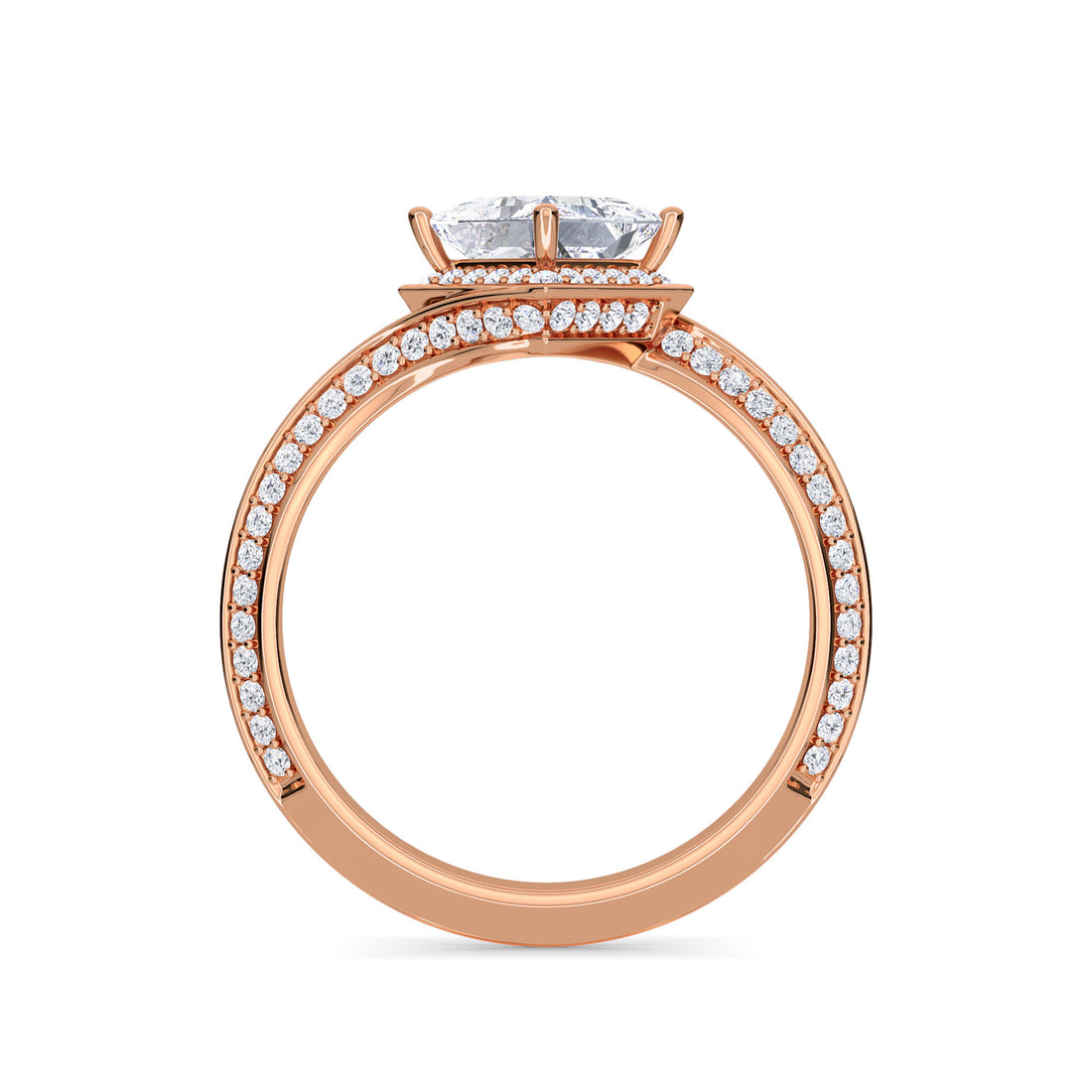 Artistic Princess Lab Grown Diamond Ring