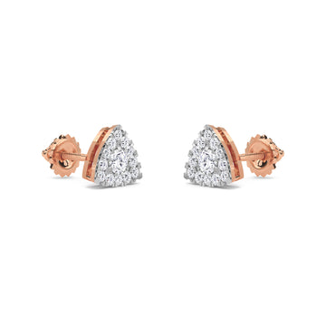 Trillion Shaped Diamond TIny Studs