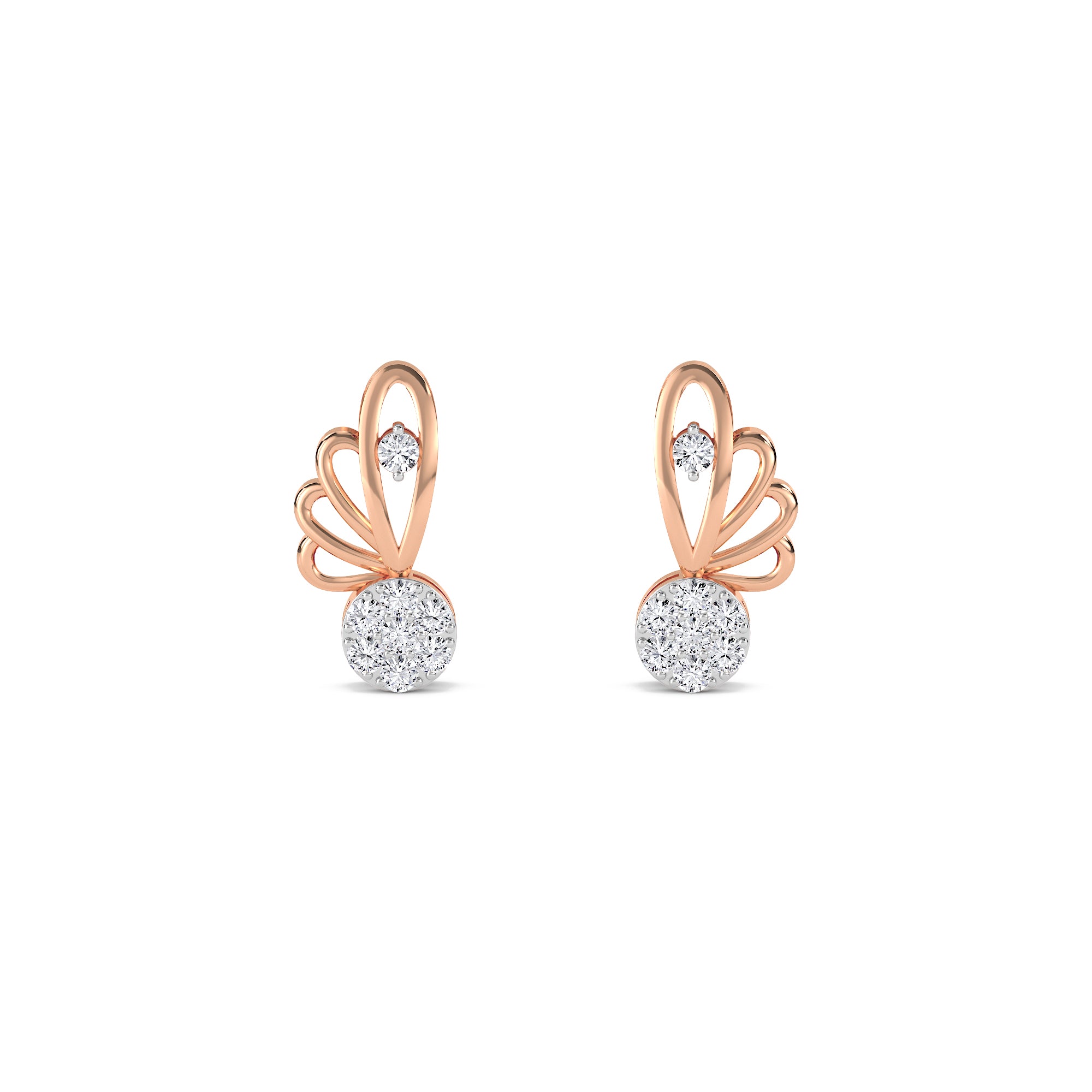 Grogeous Tiny Lab Grown Diamond Studs Earrings