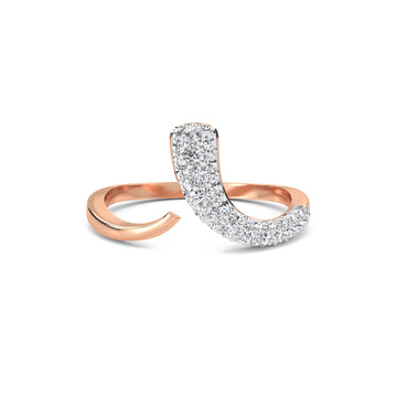 Sparkle Lab Grown Diamond Open Curved Band