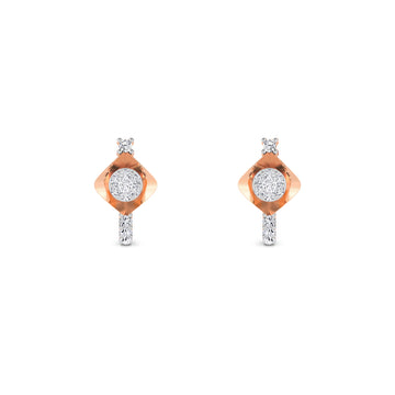 Tiny Lab Grown Diamond Hoop Earrings