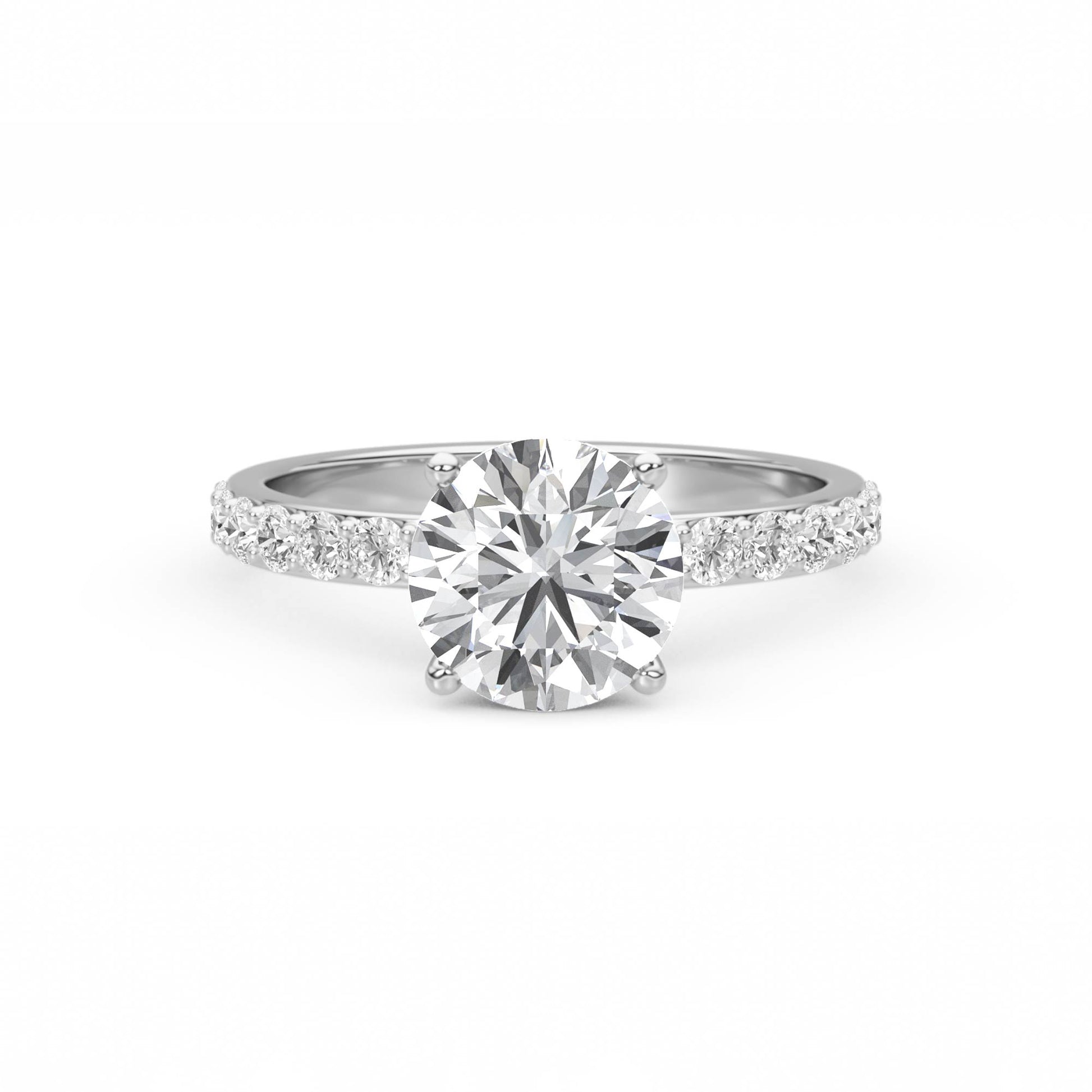 Eterna Solitaire Diamond Ring (Silver) - image 1