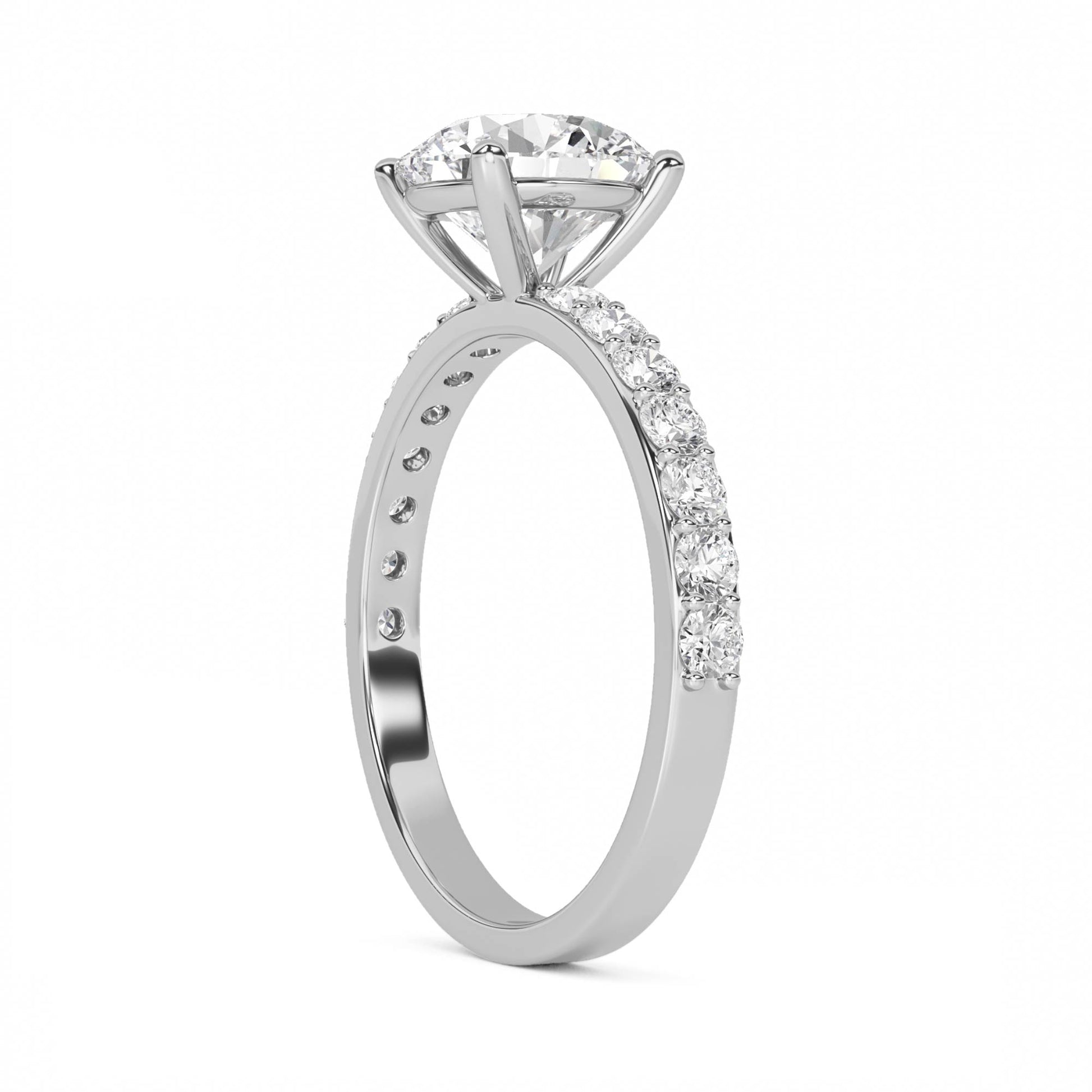Eterna Solitaire Diamond Ring (Silver) - image 2