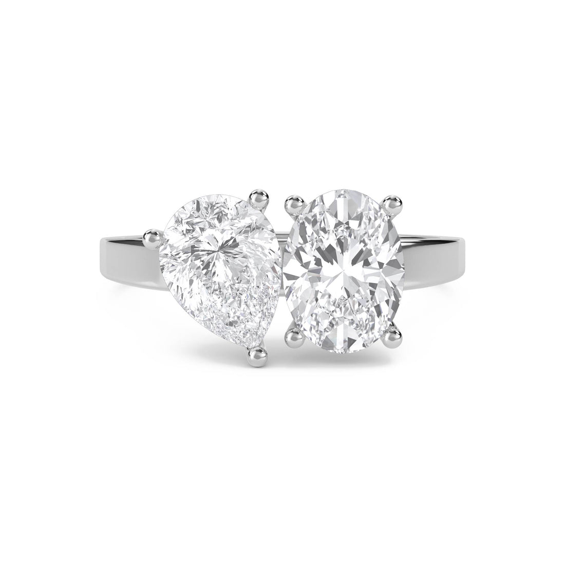 Pear & Oval Lab Grown Diamond Toi et Moi Ring