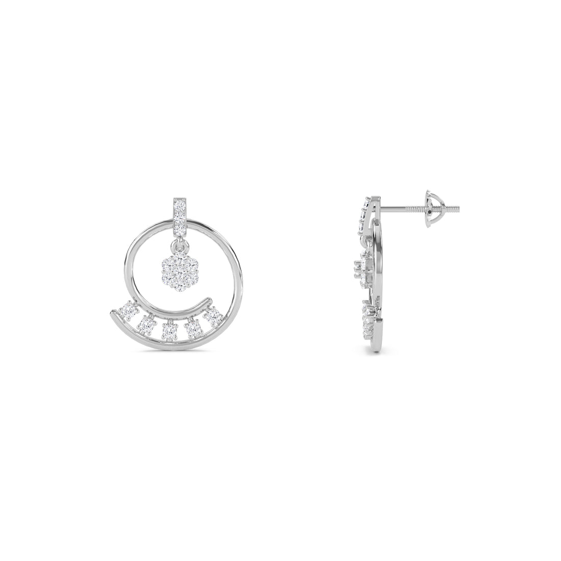 Legacy Of Luxury Diamond Earrings (Silver)