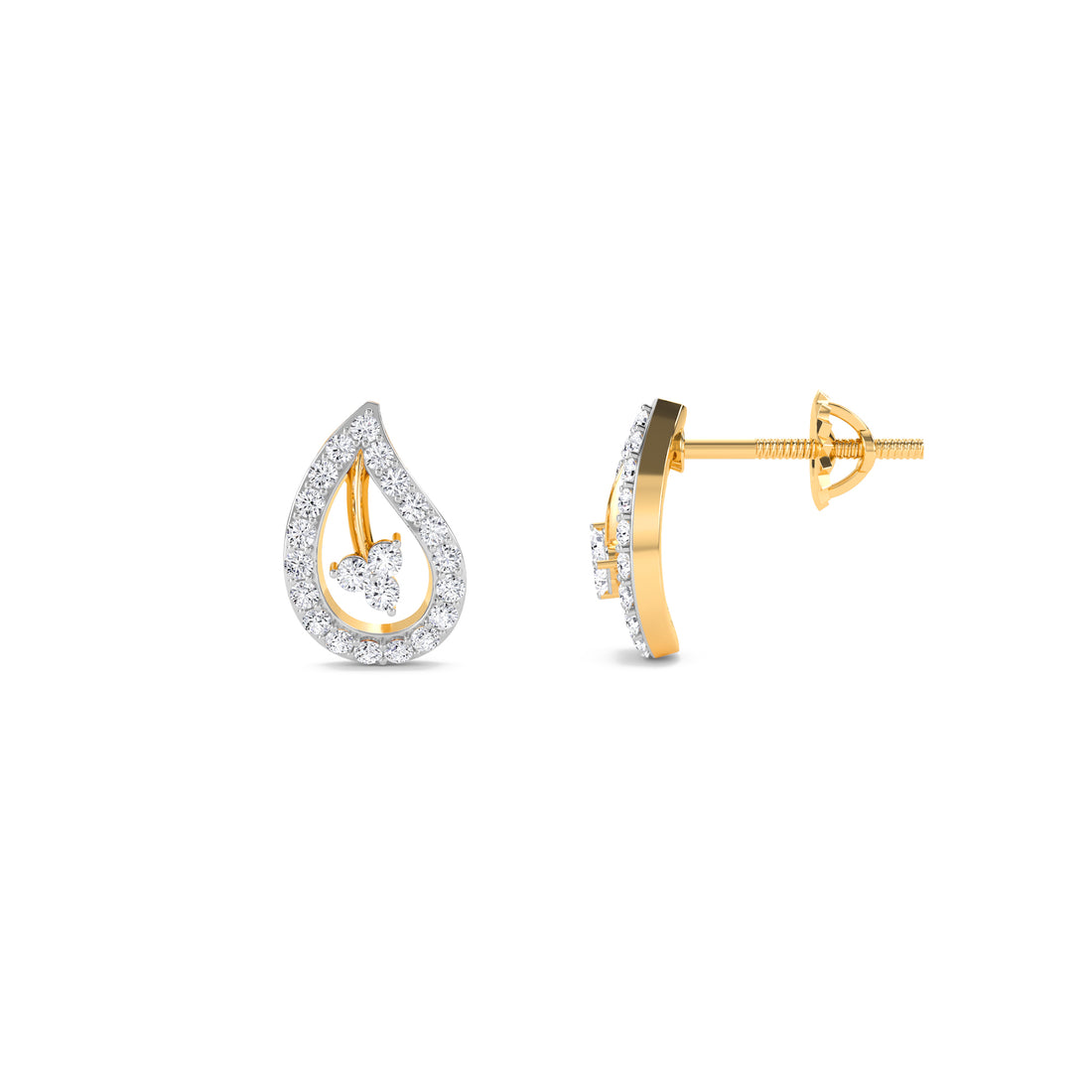 Antique Lab Grown Diamond Studs Gift For Her