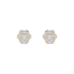 Diamond Cluster Flower Studs