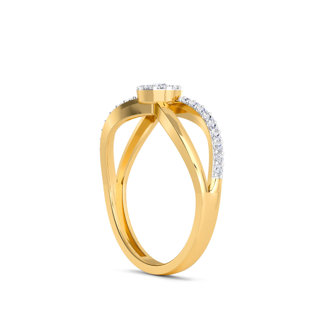 Lavish Infinity Style Lab Grown Diamond Ring
