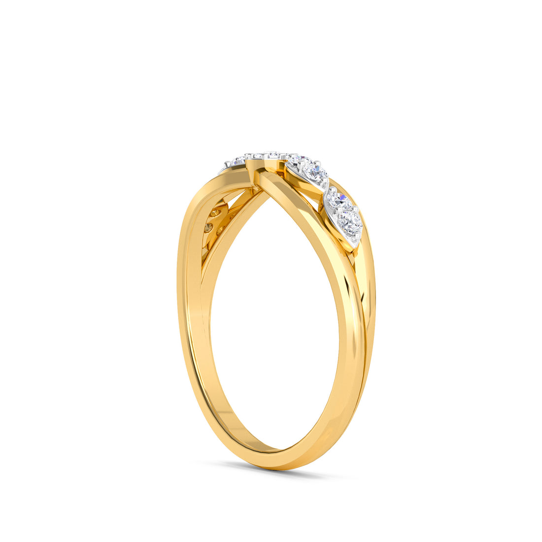 Elegant Diamond Cluster Engagement Ring