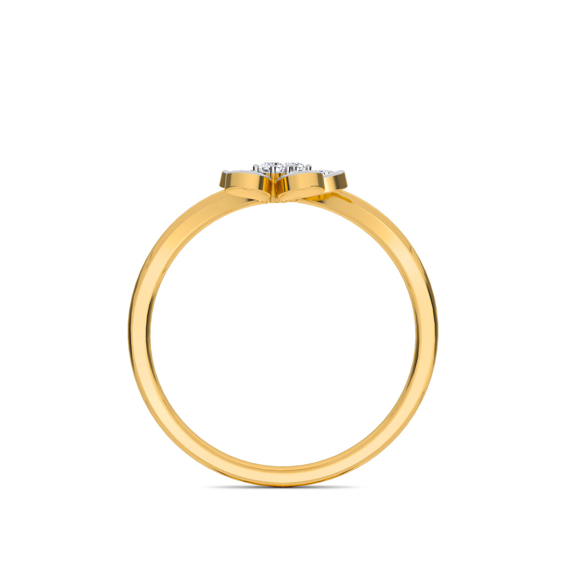 Groovy Diamond Stackable Open Wedding Band
