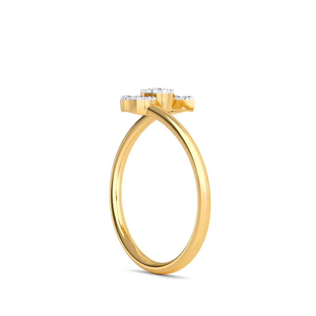 Stylish By Pass Setting Leaf Band