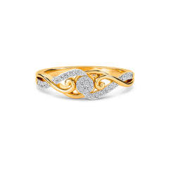 Luxurious Lab Grown Diamond Twisted Ring
