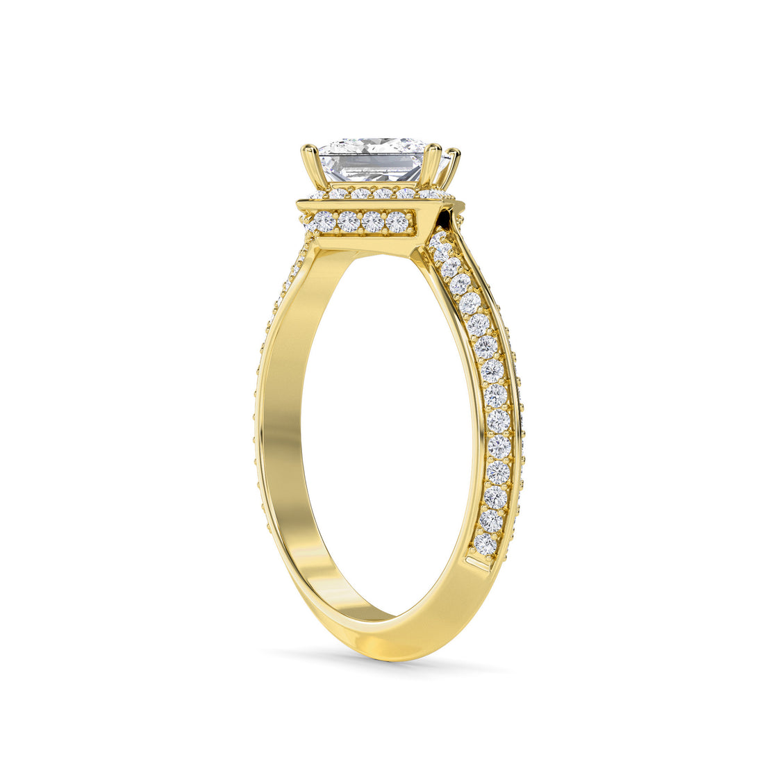 Artistic Princess Lab Grown Diamond Ring