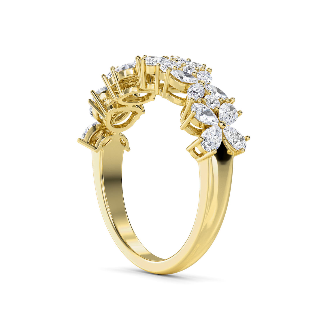 Imperia Floret Style Diamond Eternity Band