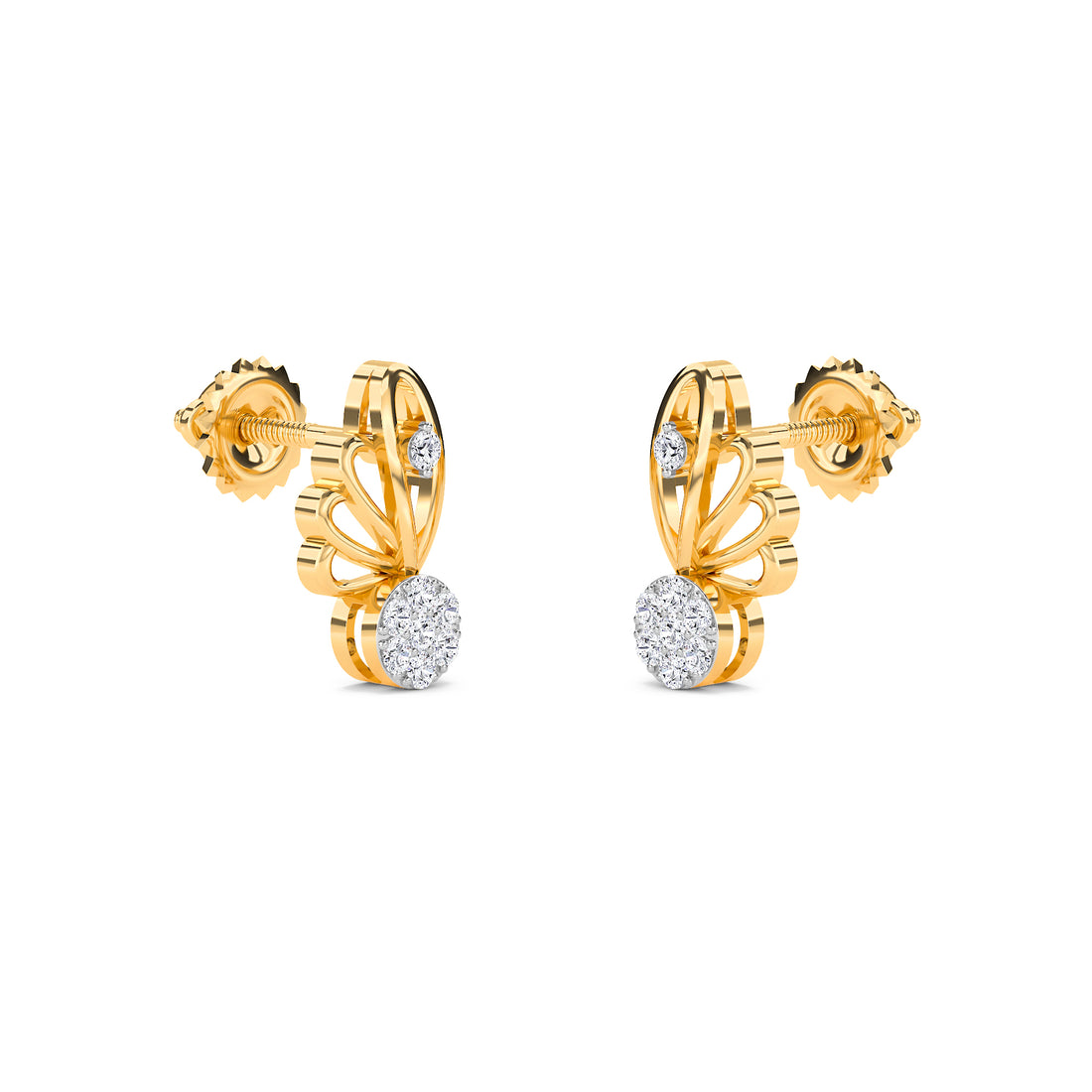 Grogeous Tiny Lab Grown Diamond Studs Earrings