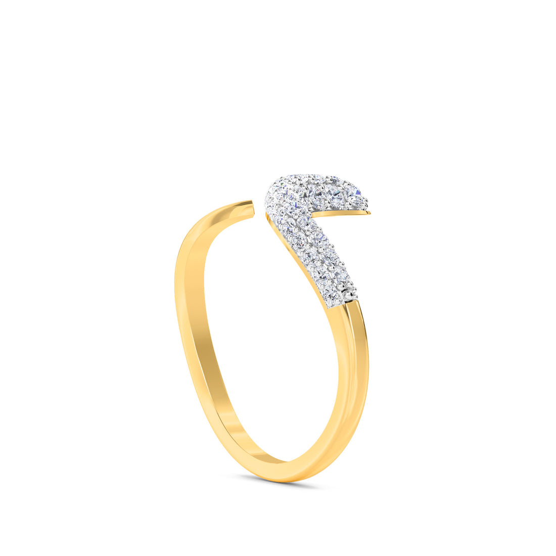 Sparkle Lab Grown Diamond Open Curved Band